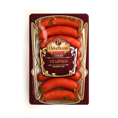 Сосиски Рублевский Телячьи высший сорт порционная упаковка