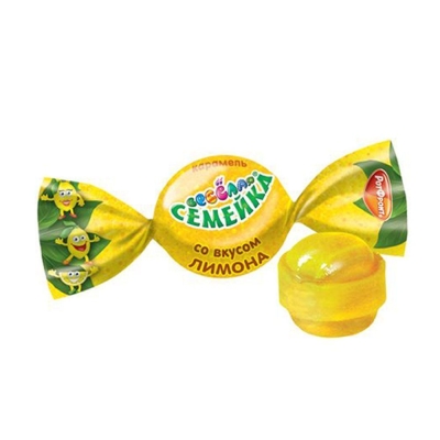 Карамель Такф Веселая семейка со вкусом лимона к/з