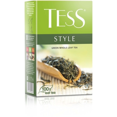 Чай Tess Стайл зеленый листовой