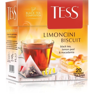 Чай Tess Лимончини Бискуит 20 пир.