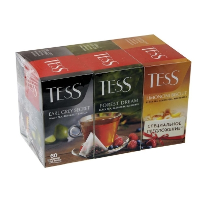 Набор чая Tess Три вида чая в пирамидках