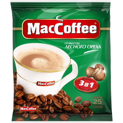Кофе Мак кофе 3 в 1 лесной орех