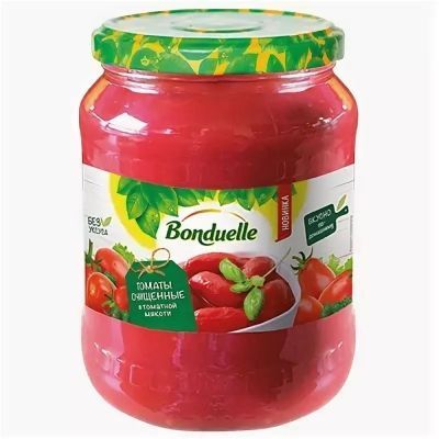 Томаты очищенные в томатной мякоти Бондюэль