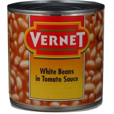 Фасоль белая в томатном соусе Вернет