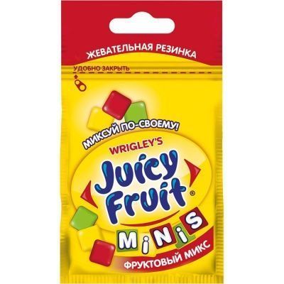 Жевательная резинка Juicy Fruit Фруктовый микс Minis