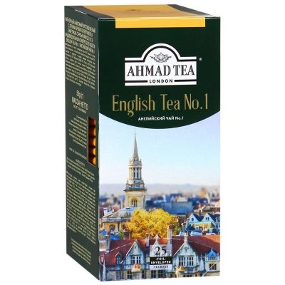 Чай Ahmad Tea Английский №1 25 пак. с/я в к/фольги