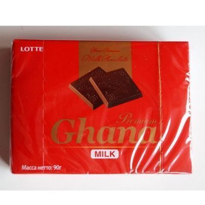 Шоколад Lotte Премиум Гана молочный