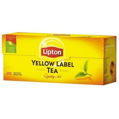 Чай Липтон Yellow Label 25 пак.