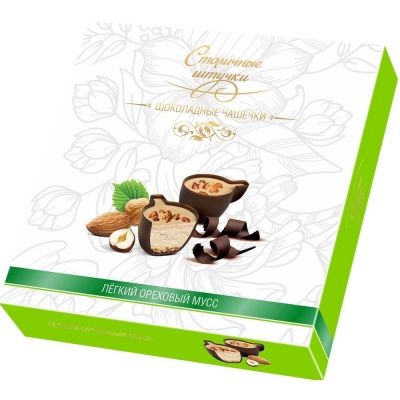 Конфеты шоколадные в коробке Столичные Штучки Ореховый мусс