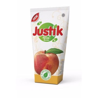 Нектар Justik Персик-яблоко