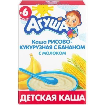 Каша Агуша Рис-Кукуруза-Банан 10%