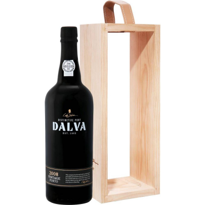 Вино ликерное Далва 2008 Винтаж Порто выдержанное красное (Dalva 2008 Vintage Porto), 20 % в подарочной упаковке