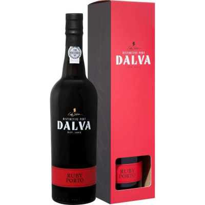 Вино ликерное Далва Руби Порто выдержанное красное (Dalva Ruby Porto), 19 % в подарочной упаковке