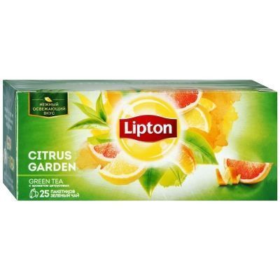 Чай Липтон зеленый Citrus 25 пак.