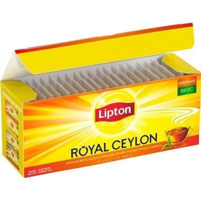 Чай Липтон черный Royal Ceylon 25 пак.