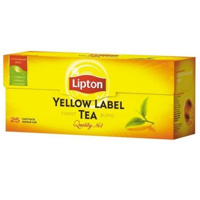 Чай Липтон черный Yellow Label 25 пак.