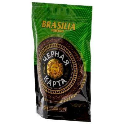 Кофе Черная карта Эксклюзив Бразилия растворимый пакет