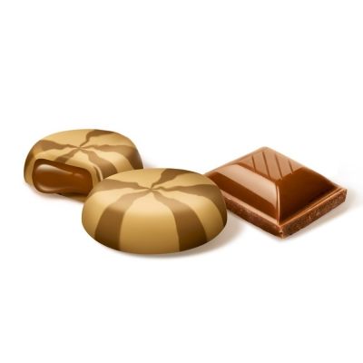 Ирис Ламзурь с начинкой со вкусом шоколада