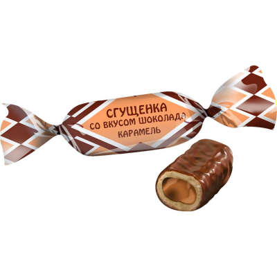 Карамель Невский кондитер Сгущенка со вкусом шоколада в молочной глазури