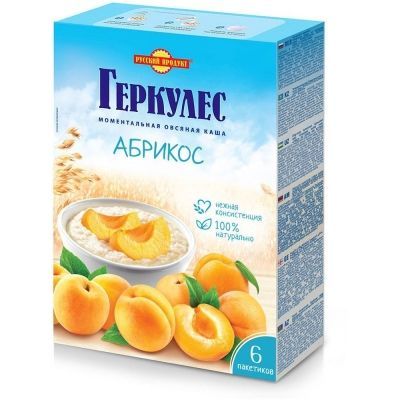 Овсяная каша моментальная Русский продукт Геркулес с абрикосами
