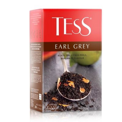 Чай Tess Earl Grey черный листовой ароматизированный