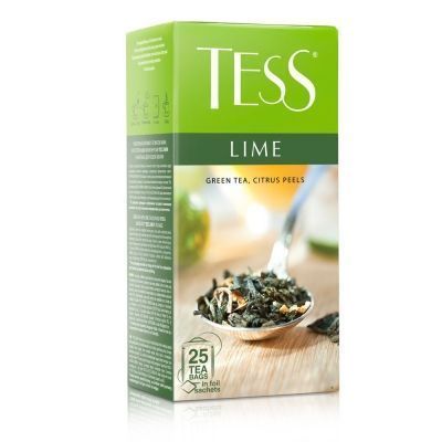 Чай Tess Lime зеленый с добавками 25 пак.