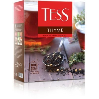 Чай Tess Thyme черный с добавками 100 пак.