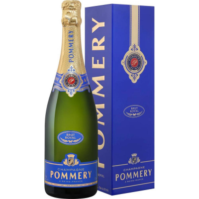 Шампанское Поммери Брют Руаял белое брют (Champagne Pommery Brut Royal), 9-15 % в подарочной упаковке
