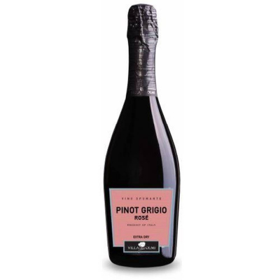 Вино игристое Пино Гриджо Розе Спуманте Экстра Драй розовое брют (PINOT GRIGIO ROSE Spumante Extra Dry), 9-15 %