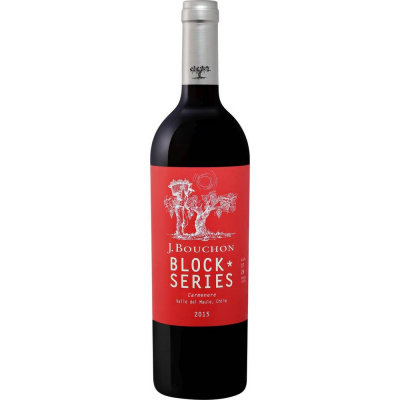 Вино Карменер Блок Сириз Х. Бушон красное сухое 2016 (Carmenere Block Series J.Bouchon), 14 %