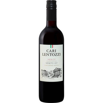 Вино Кари Лентоцци Мерло Венето 2018 красное сухое (CARI LENTOZZI MERLOT VENETO IGT), 11,5 %
