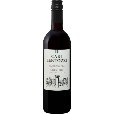 Вино Кари Лентоцци Неро д'Авола Сицилия 2018 сухое красное (Cari Lentozzi Nero d'Avola Sicilia DOC), 9-15 %
