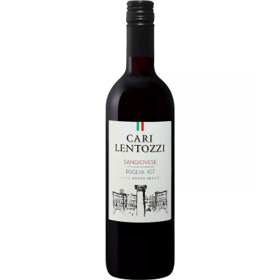 Вино Кари Лентоцци Санджовезе Апулия 2019 сухое красное (Cari Lentozzi Sangiovese Puglia), 9-15 %
