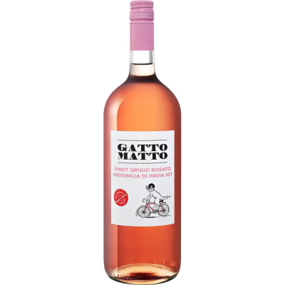 Вино Гатто Матто Пино Гриджо Розато Провинция ди Павия 2017 розовое сухое (Gatto Matto Pinot Grigio Rosato Provincia di Pavia IGT), 9-15 %