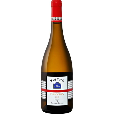 Вино Бистро Рю Ла Файетт Шардоне 2017 белое сухое (Bistro Rue La Fayette Chardonnay Pays D'OC IGP), 10-15%