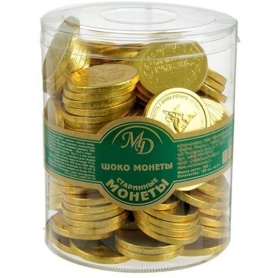 Шоколадные монеты Монетный двор Старинные монеты