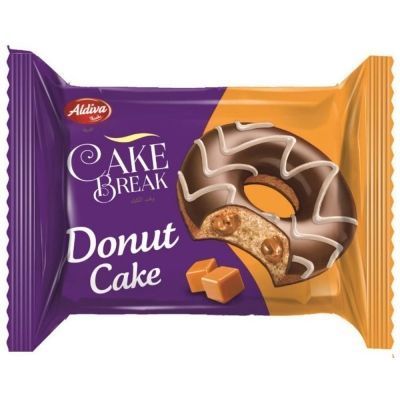 Пончик CAKE BREAK DONUT  с карамелью покрытый шоколадом