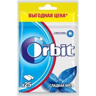 Жевательная резинка Orbit Сладкая мята (пакет)