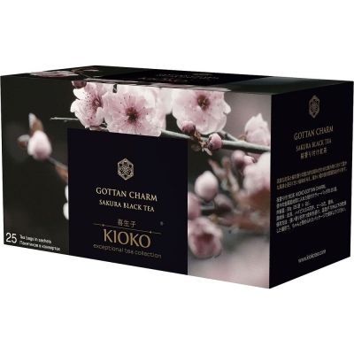 Чай KIOKO Gottan Charm чёрный с ароматом японской сакуры 25 пакетиков