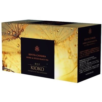 Чай KIOKO Revita Chikara чёрный с 12 травами и специями 25 пакетиков