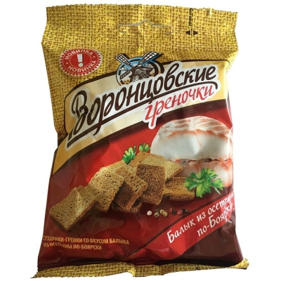 Сухарики-гренки Воронцовские со вкусом Балыка из осетрины