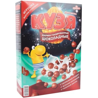 Шарики шоколадные мультизерновые глазированные Кузя Лакомкин