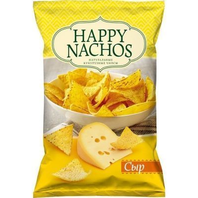 Чипсы кукурузные Happy Nachos со вкусом Сыра