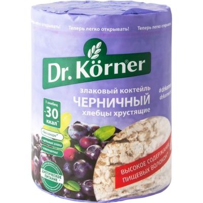 Хлебцы Dr.Korner Злаковый коктейль черничный