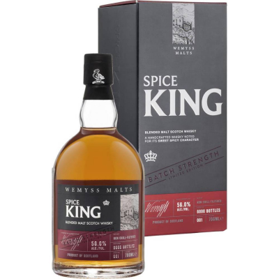 Виски шотландский солодовый Спайс Кинг Бэтч Стренгс 3 года подарочной упаковке (Spice King Batch Strength), 58%