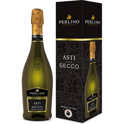 Вино игристое Асти Секко белое сухое в подарочной упаковке (Asti Secco DOCG in gift box), 11 %