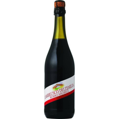 Вино игристое Ламбруско Дэль Эмилия жемчужное красное полусладкое (Lambrusco Dell' Emilia Red), 8 %