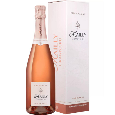 Шампанское Шампань Майи Гран Крю Розе де Майи розовое брют в подарочной упаковке (Champagne Mailly Grand Cru Rose de Mailly brut in gift box), 12 %