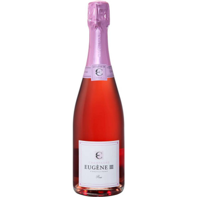 Шампанское Еужен III Розе брют розовое (EUGENE III Rose Brut), 12 %
