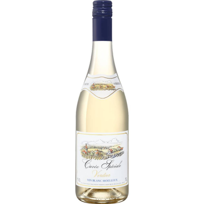 Вино Кюве Спесьаль Вердье белое полусладкое (Cuvee Speciale Verdier blanc moelleux), 11 %